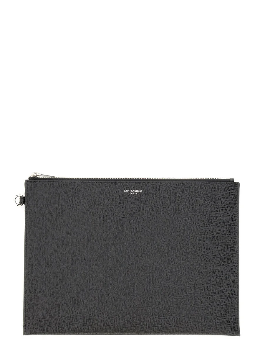 Saint Laurent Men Tablet Holder With Zipper - 1
