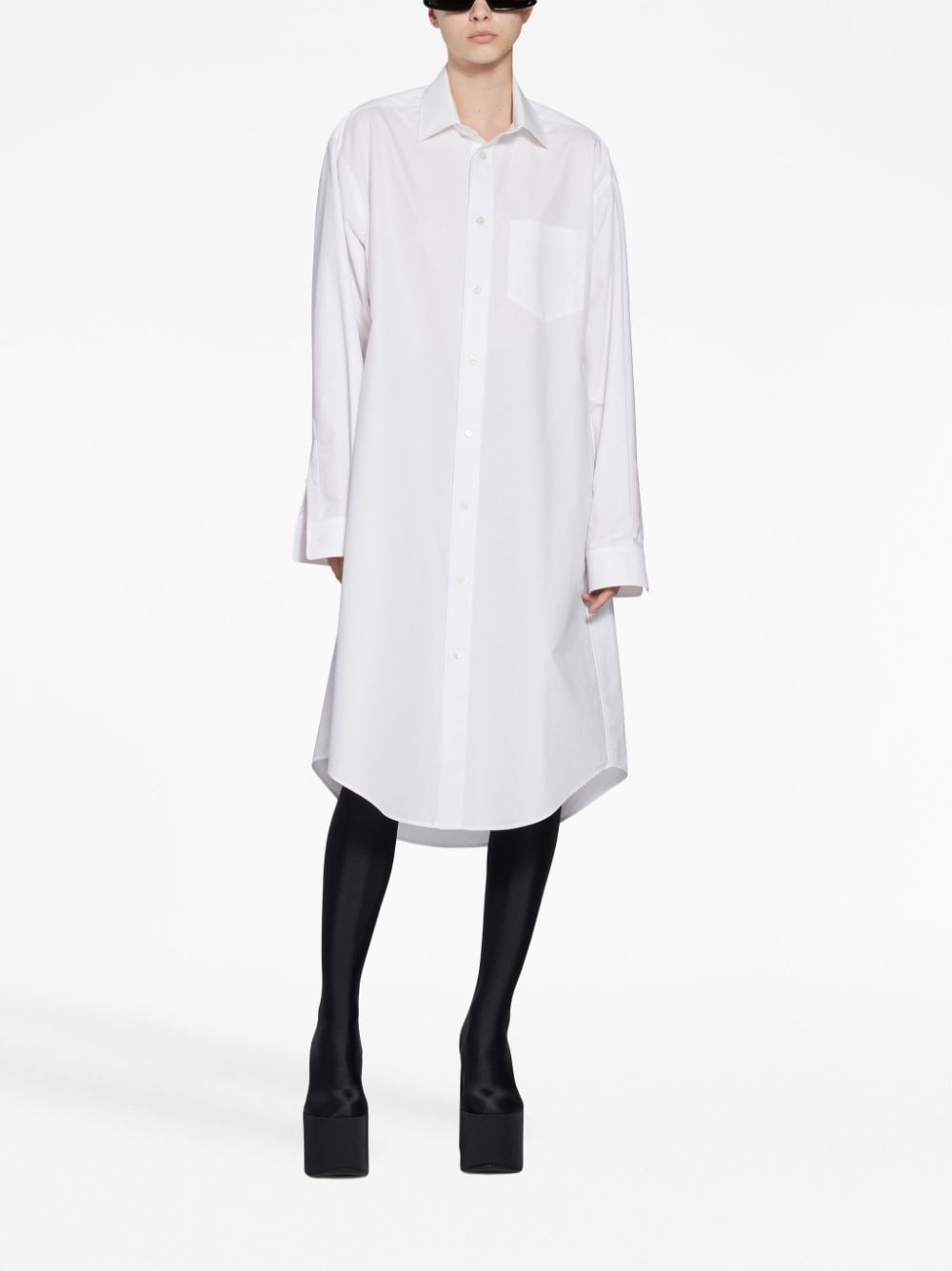 cotton shirt dress - 2