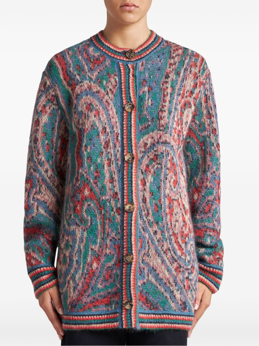 paisley cardigan - 3