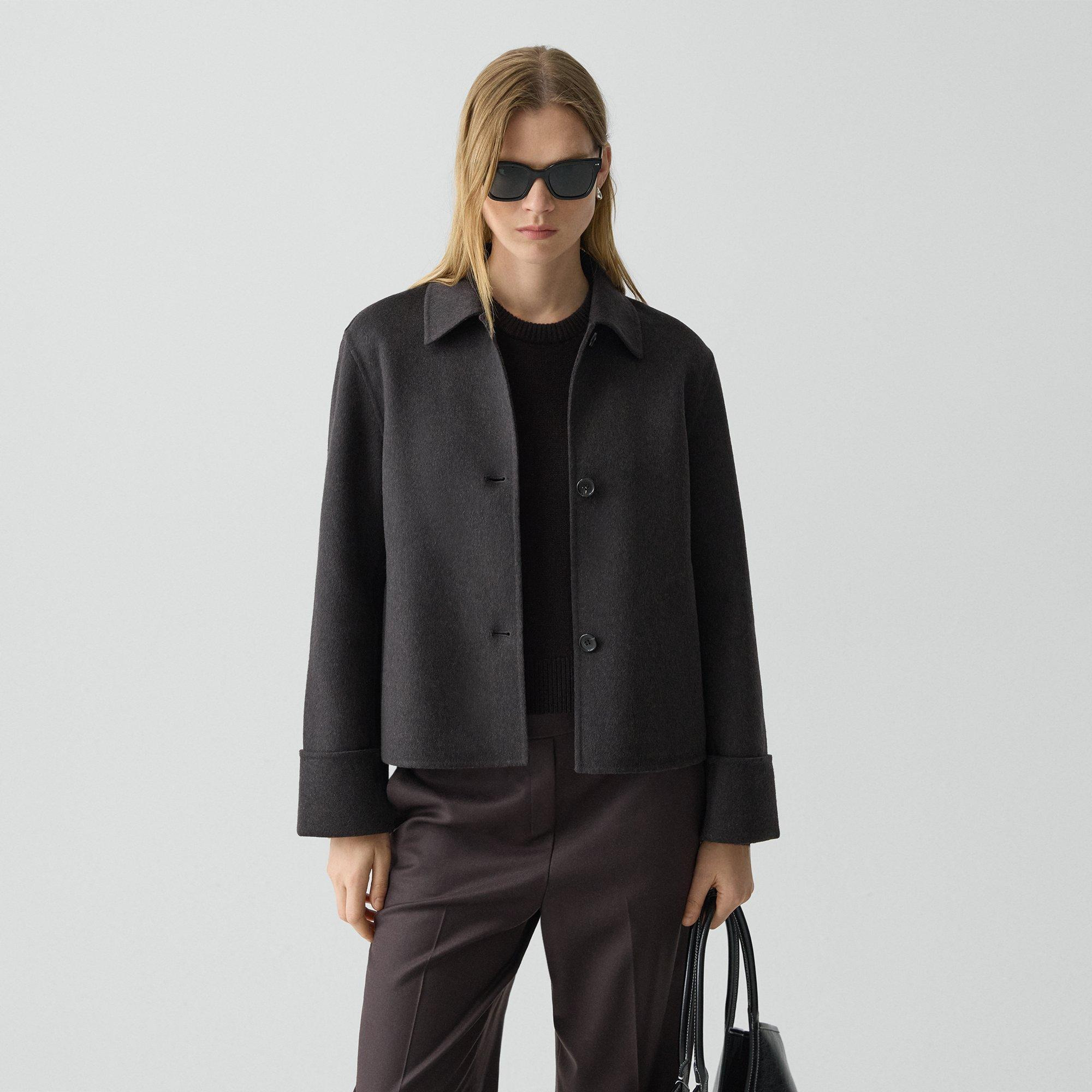 Boxy Cuff Jacket in Double-Face Wool-Cashmere - 2