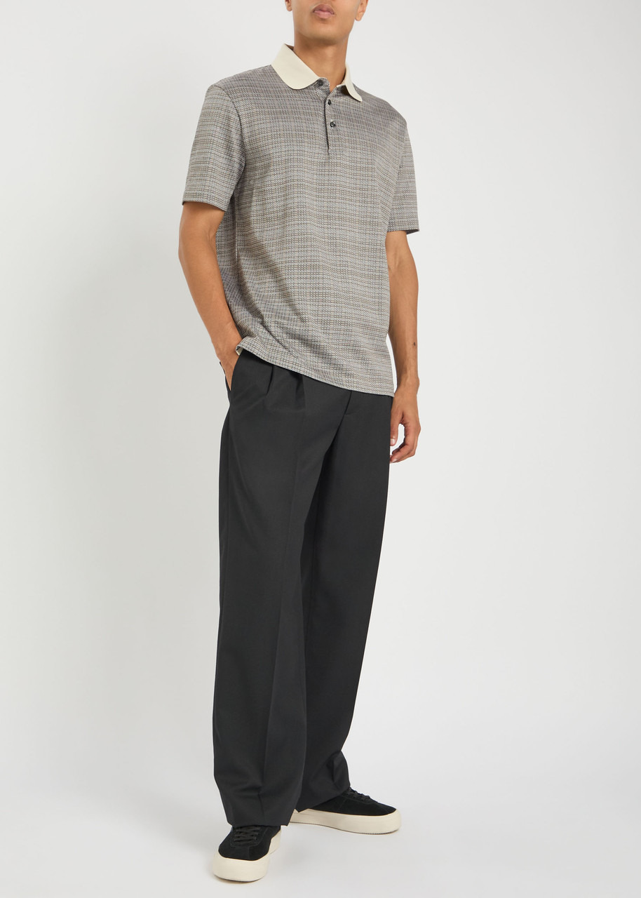 Boss Checked-jacquard Cotton Polo Shirt - 4