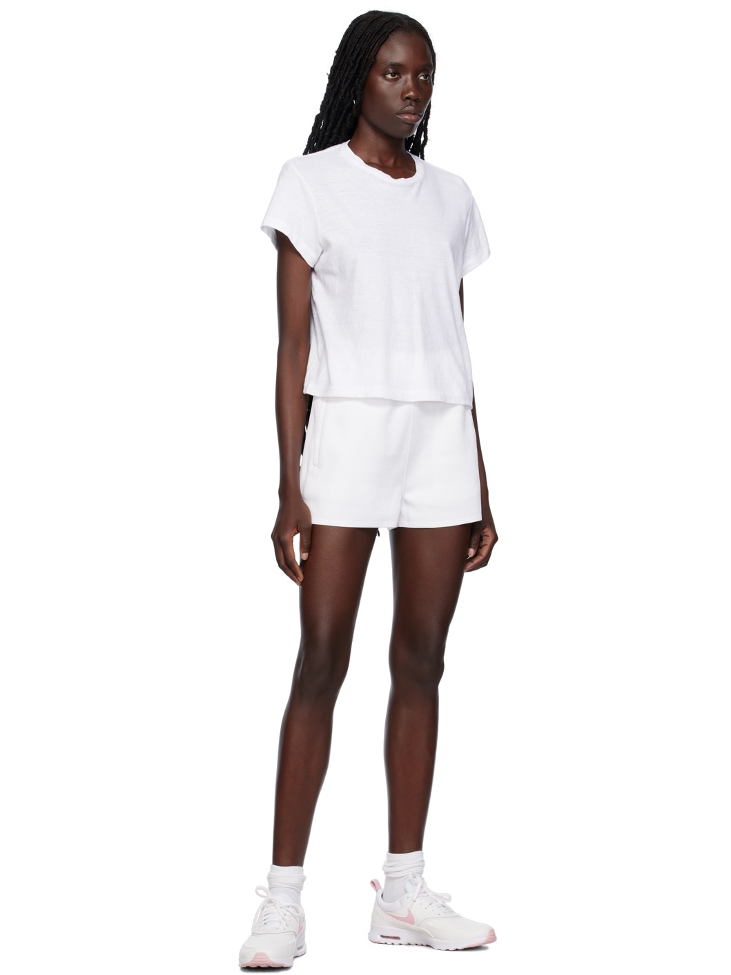 White Trenton Shorts - 4