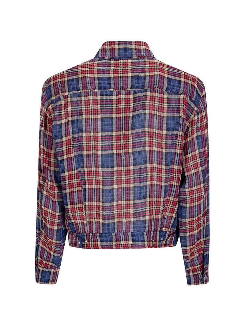 Stockholm Surfboard Club zipped checked shirt jacket outlook