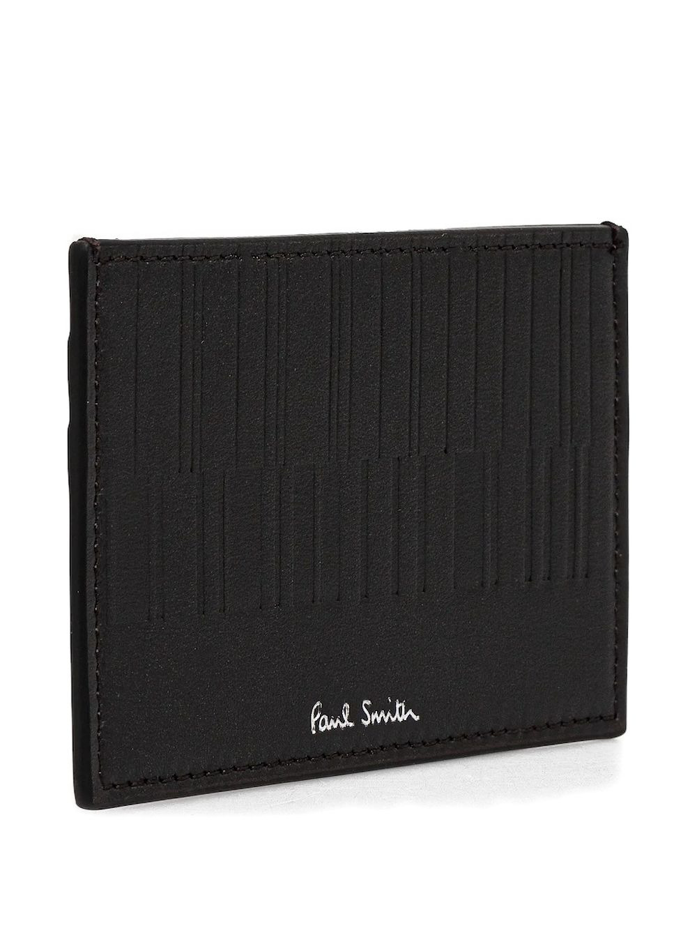Shadow Stripe leather cardholder - 2