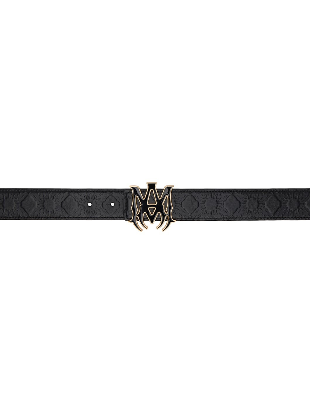 Black 'MA' Quad 4 CM Belt - 1