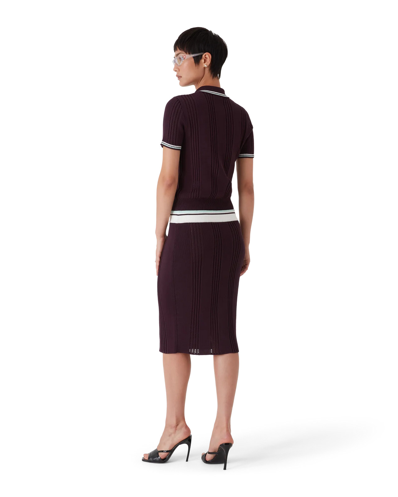 Cotton Knit Midi Skirt | Casablanca Paris - 3
