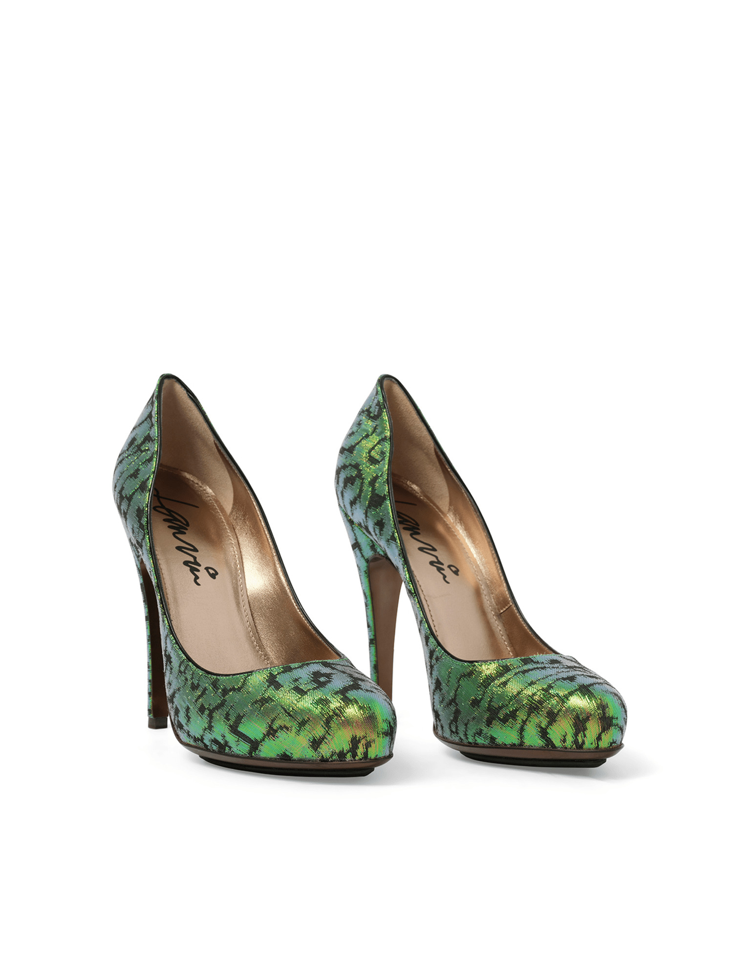 Pump Shoes in Green - 2