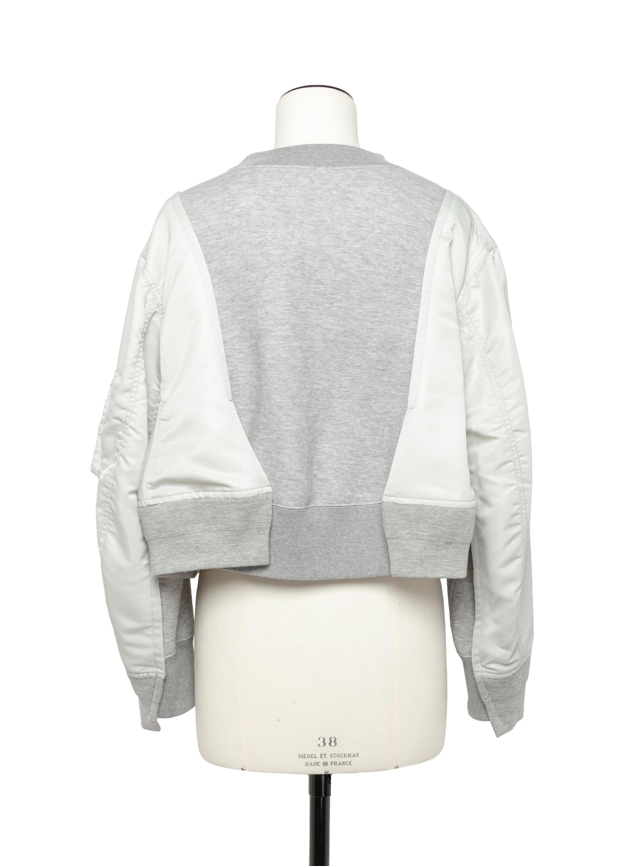 Nylon Twill x Sponge Sweat Pullover - 3