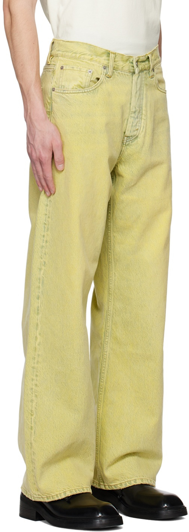 HOPE Yellow Criss Jeans outlook