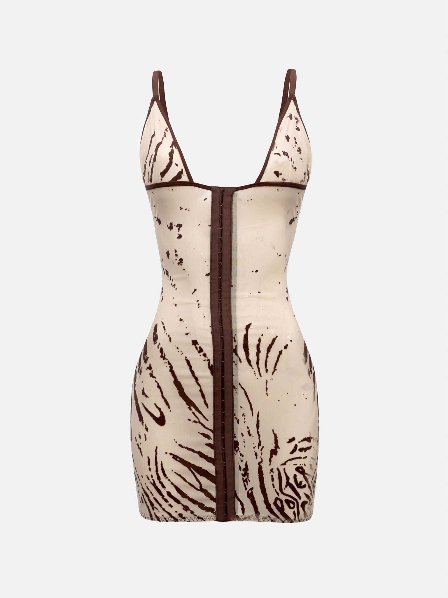 POSTER GIRL DOLL DRESS BEIGE ZEBRA PRINT | REVERSIBLE