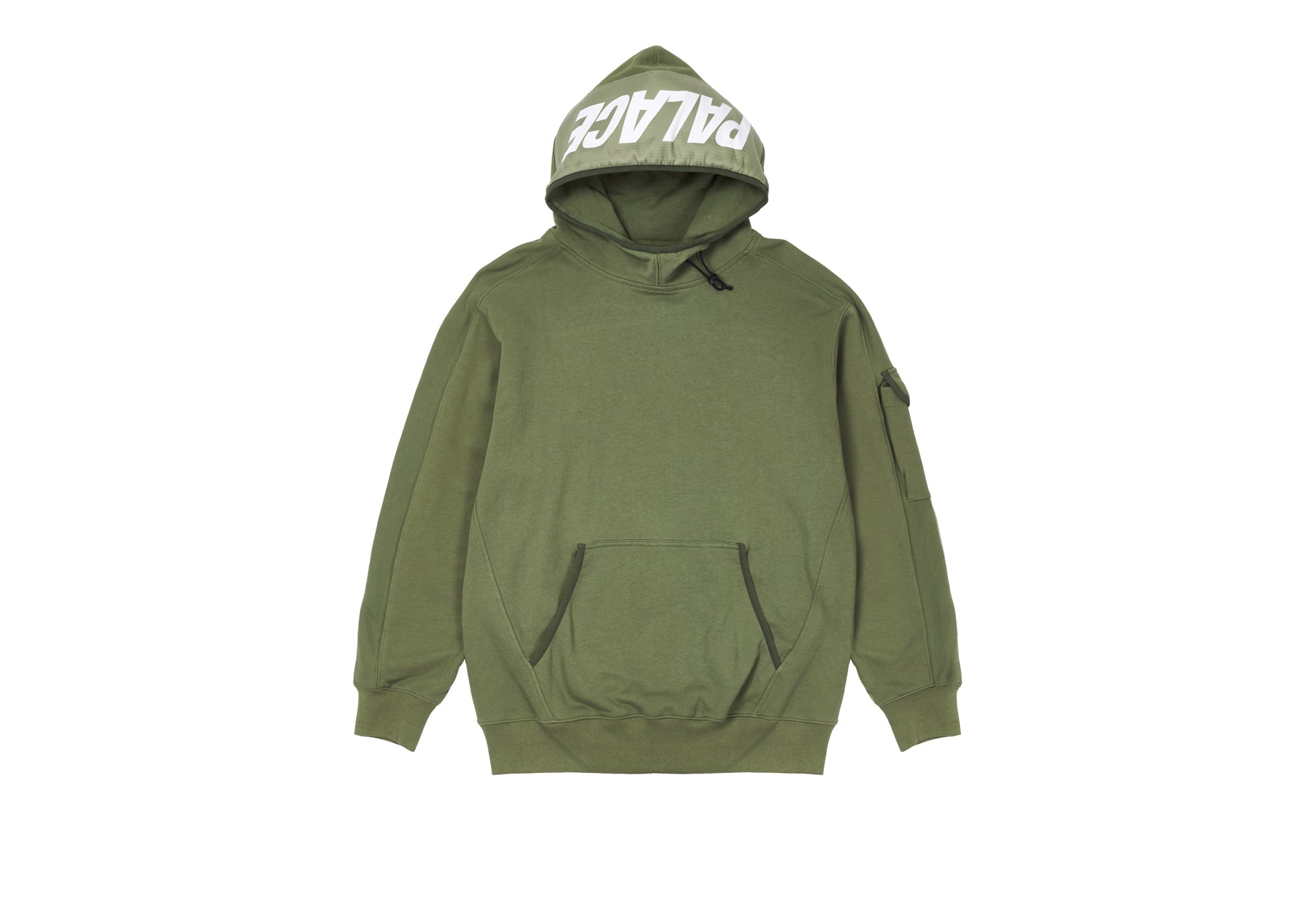 GIANT WOVEN LABEL HOOD OLIVE - 1