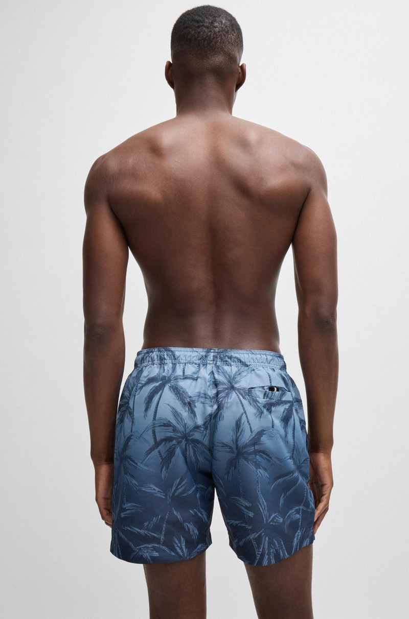 BOSS QUICK-DRY SWIM SHORTS WITH SEASONAL PRINT outlook
