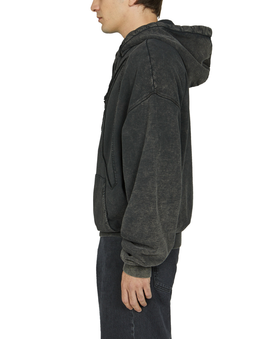 OVERSIZE INTARSIA APPLIQUE LOGO HOODIE - 4