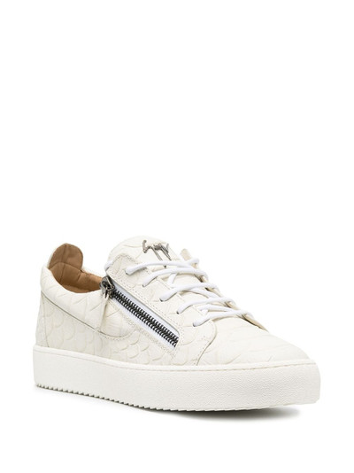 Giuseppe Zanotti zip-embellished sneakers outlook