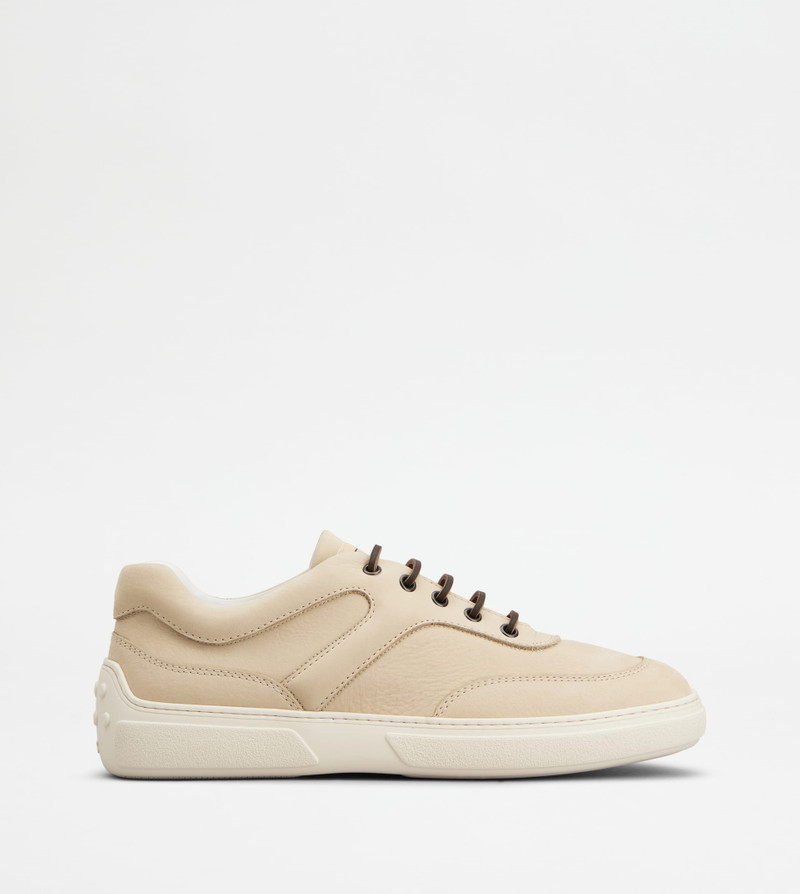 SNEAKERS IN NUBUCK - BEIGE 1