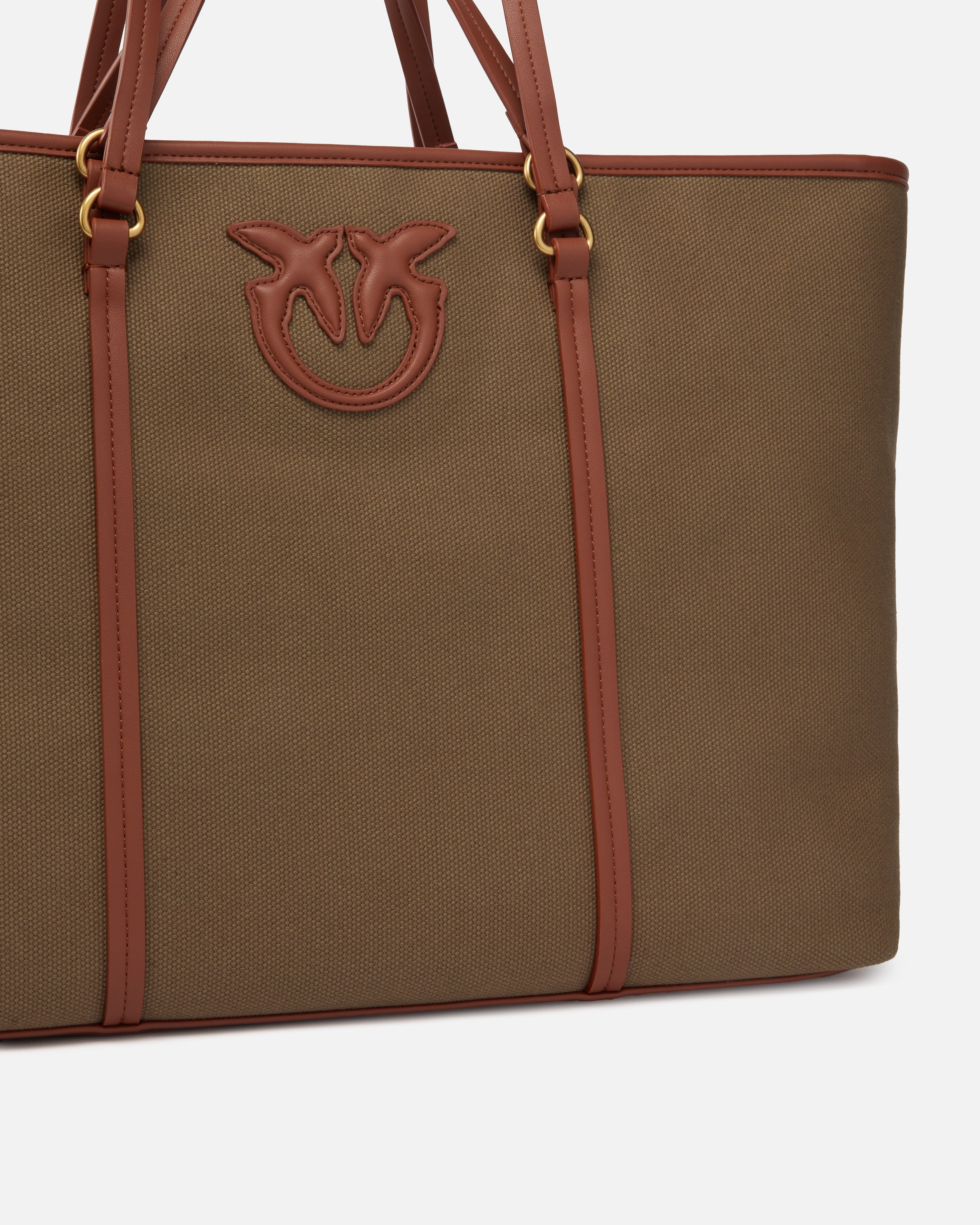 MAXI SHOPPER BAG IN RECYCLED CANVAS WITH DOUBLE HANDLES - 3