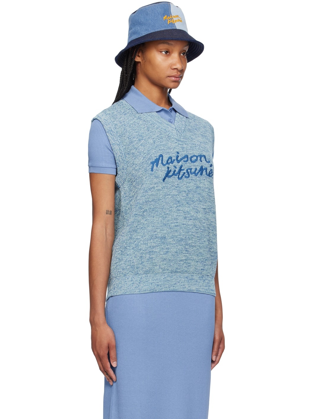 Blue Handwriting Vest - 2