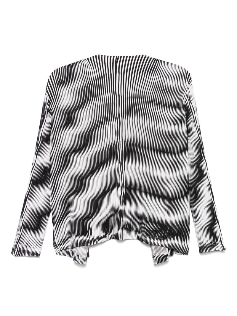 ISSEY MIYAKE sway-pleats jacket outlook