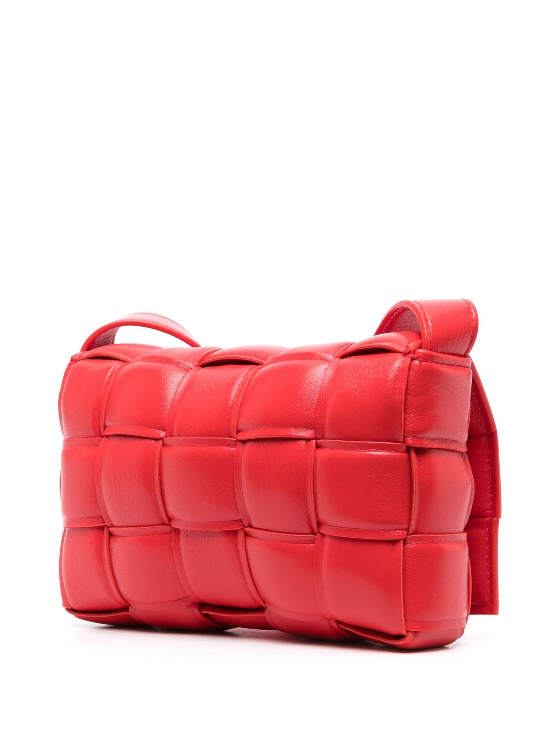 Bottega Veneta Red Padded Cassette Bag