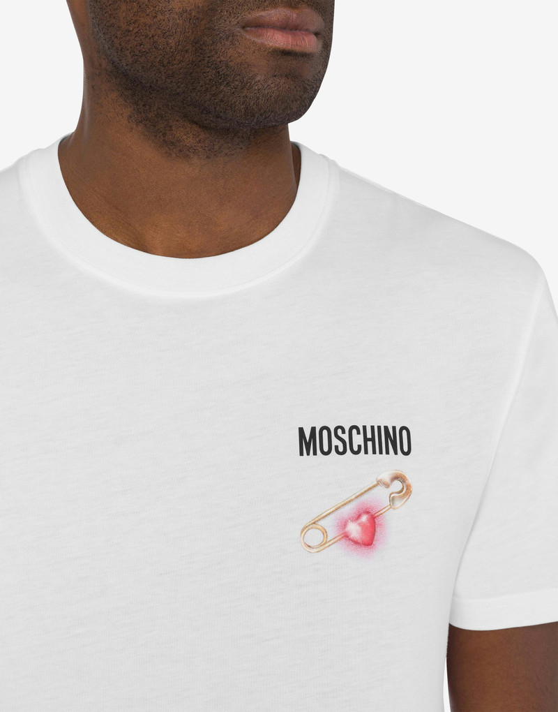 ORGANIC JERSEY T-SHIRT HEART SAFETY PIN 4