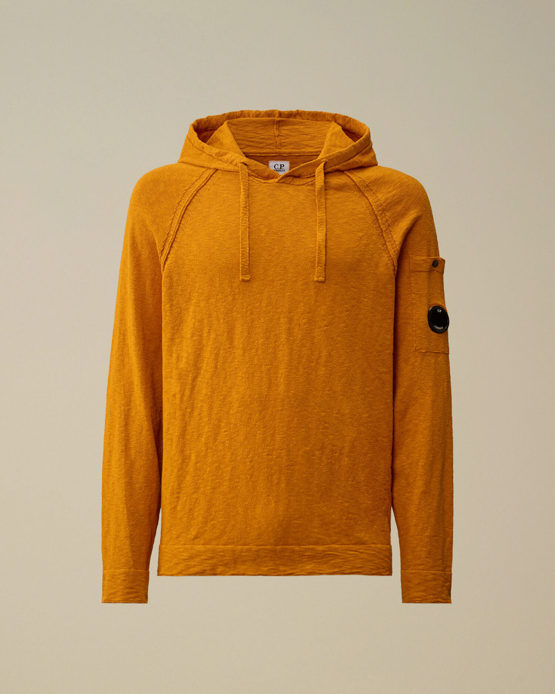 Cotton/Nylon Hooded Lens Sweater 1