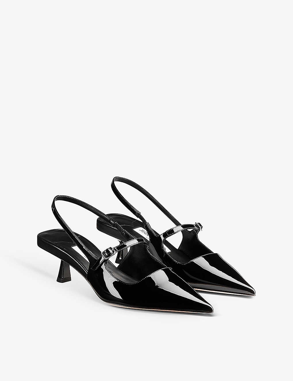 Didi patent-leather slingback courts - 4
