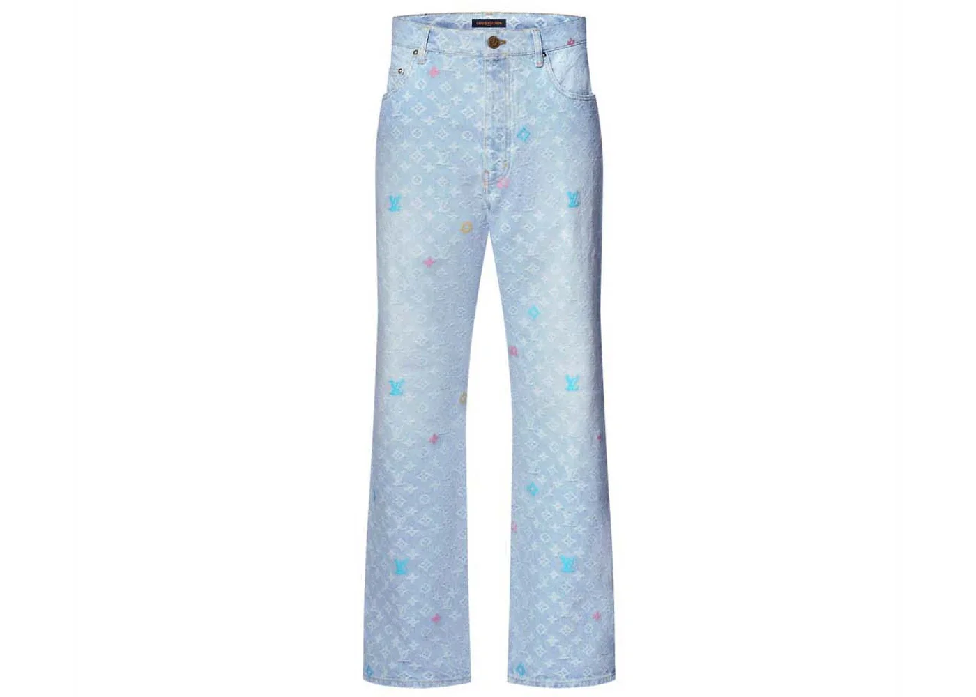 Louis Vuitton by Tyler, the Creator Monogram Denim Pants Washed Indigo - 1