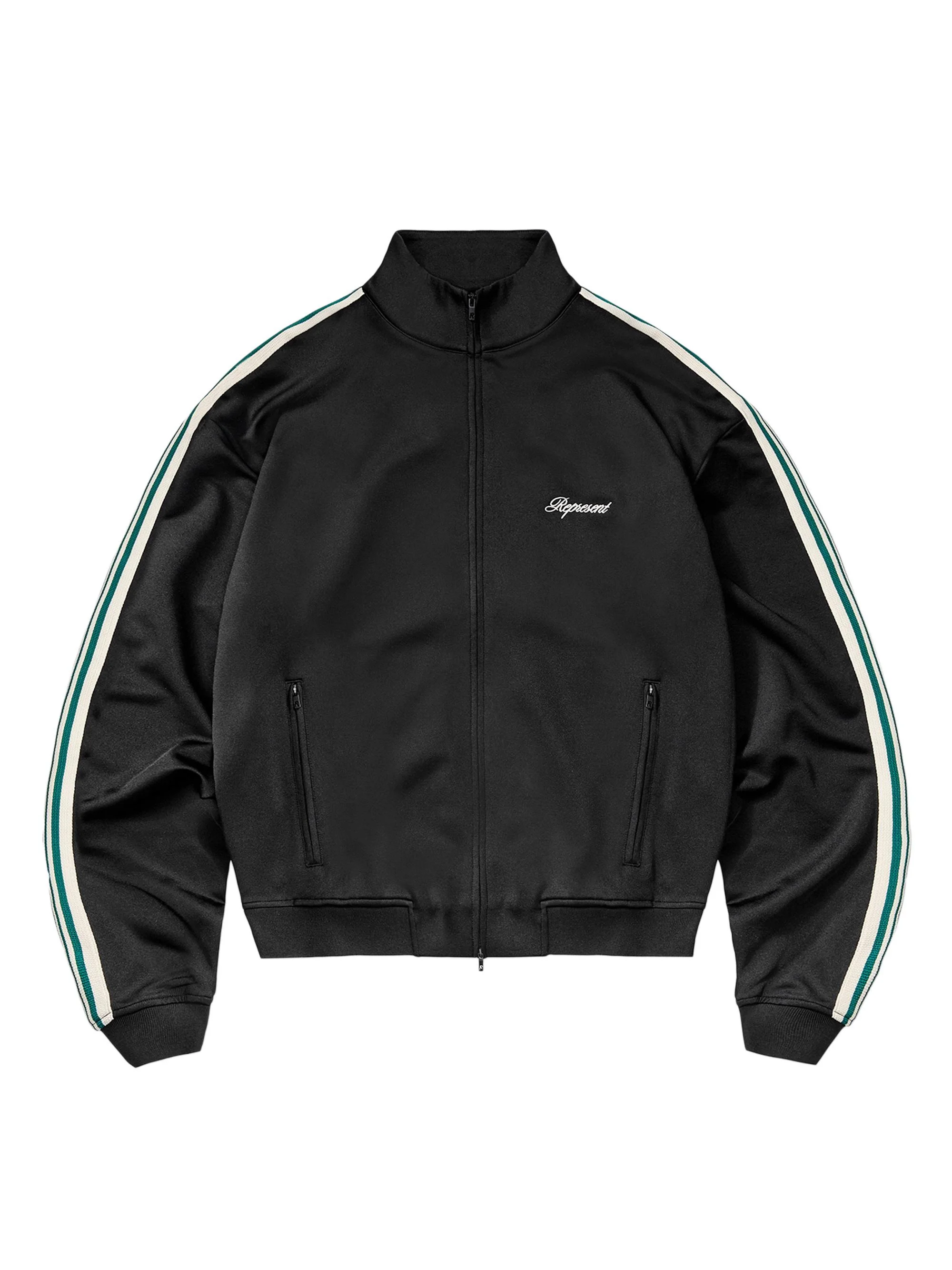 Men's Taped Track Jacket - Jet Black - 1