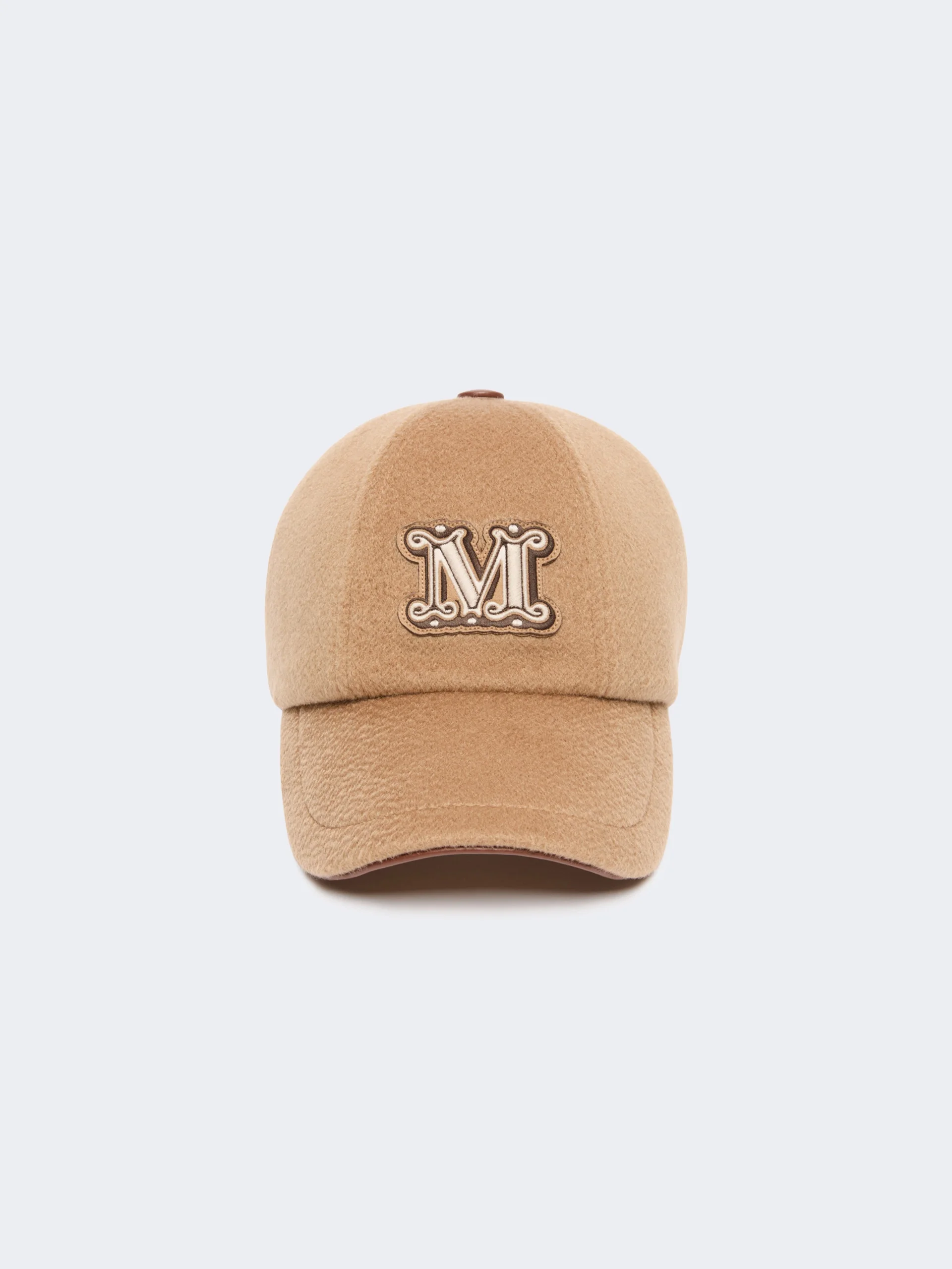 ORDINE Cashmere double drap baseball cap - CAMEL - 1