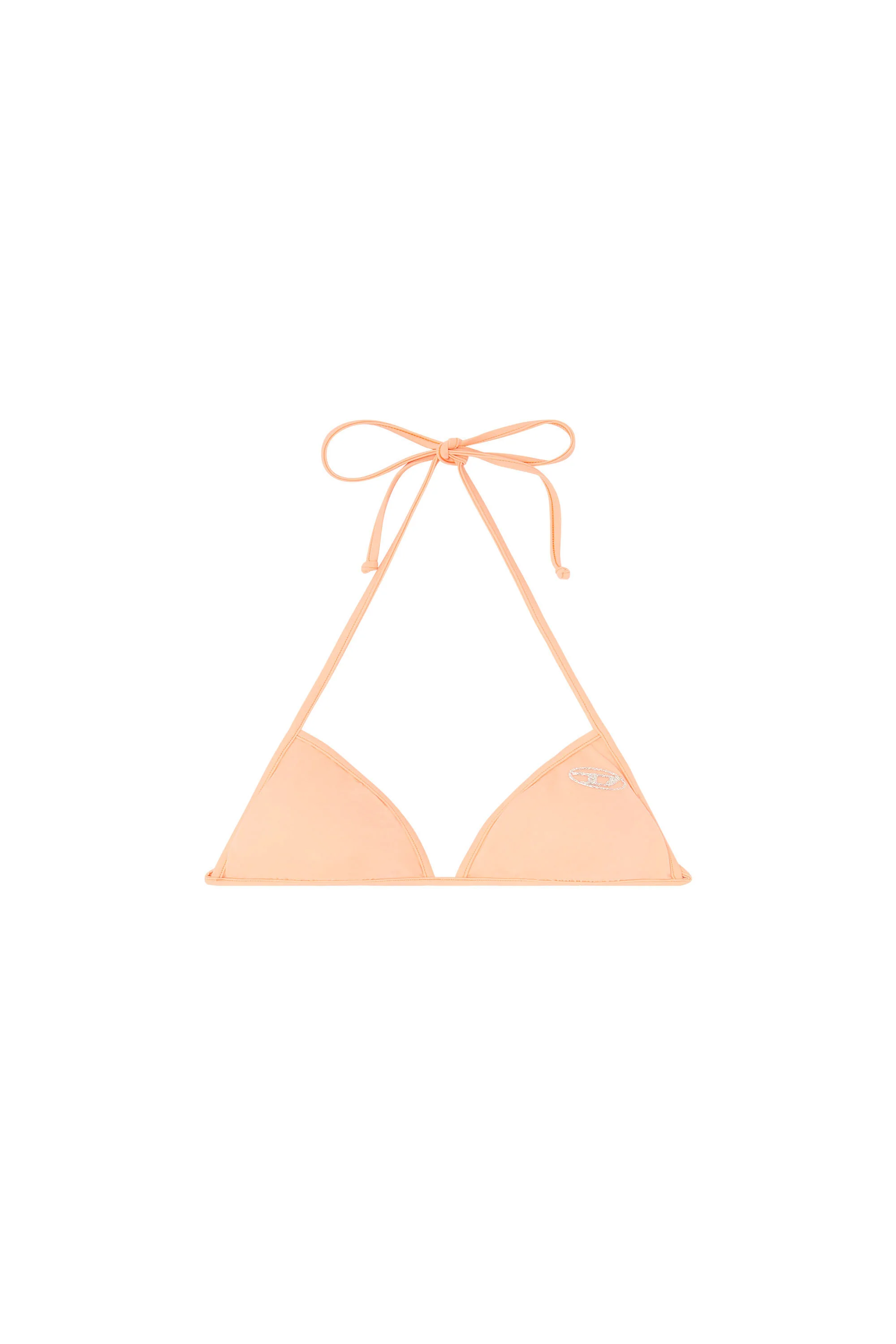 TRIANGLE BIKINI TOP WITH CRYSTAL OVAL D - 1