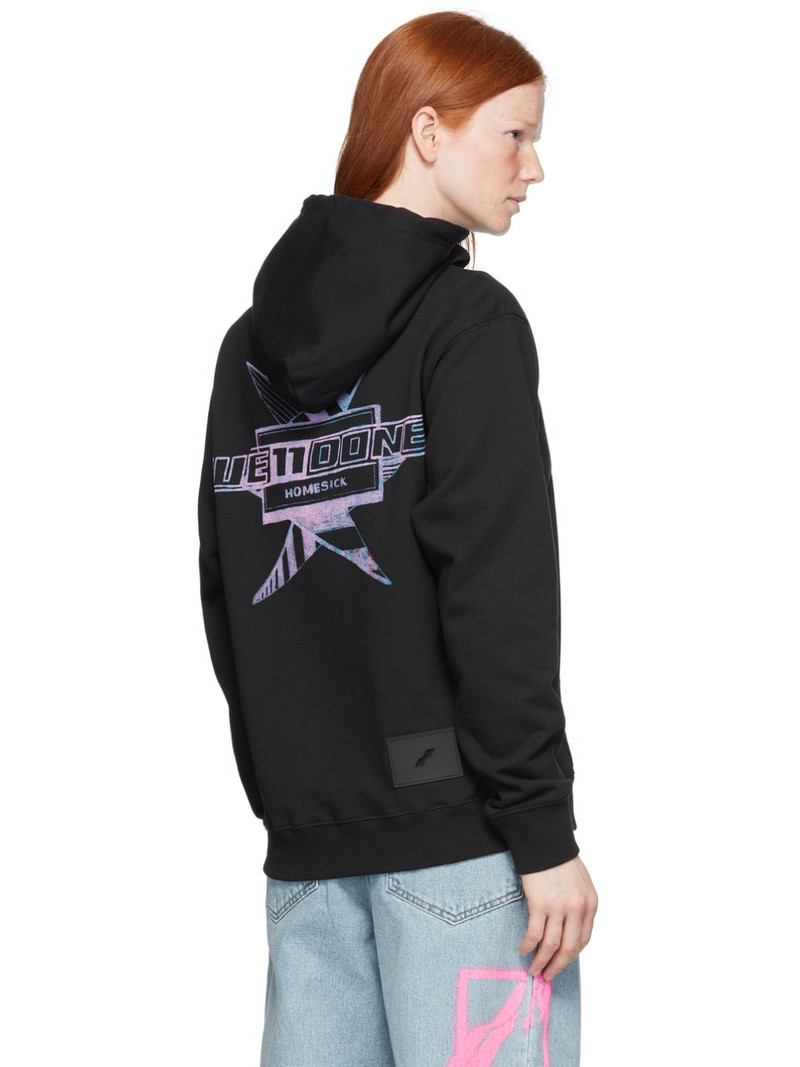 Black Multi Logo Hoodie 3