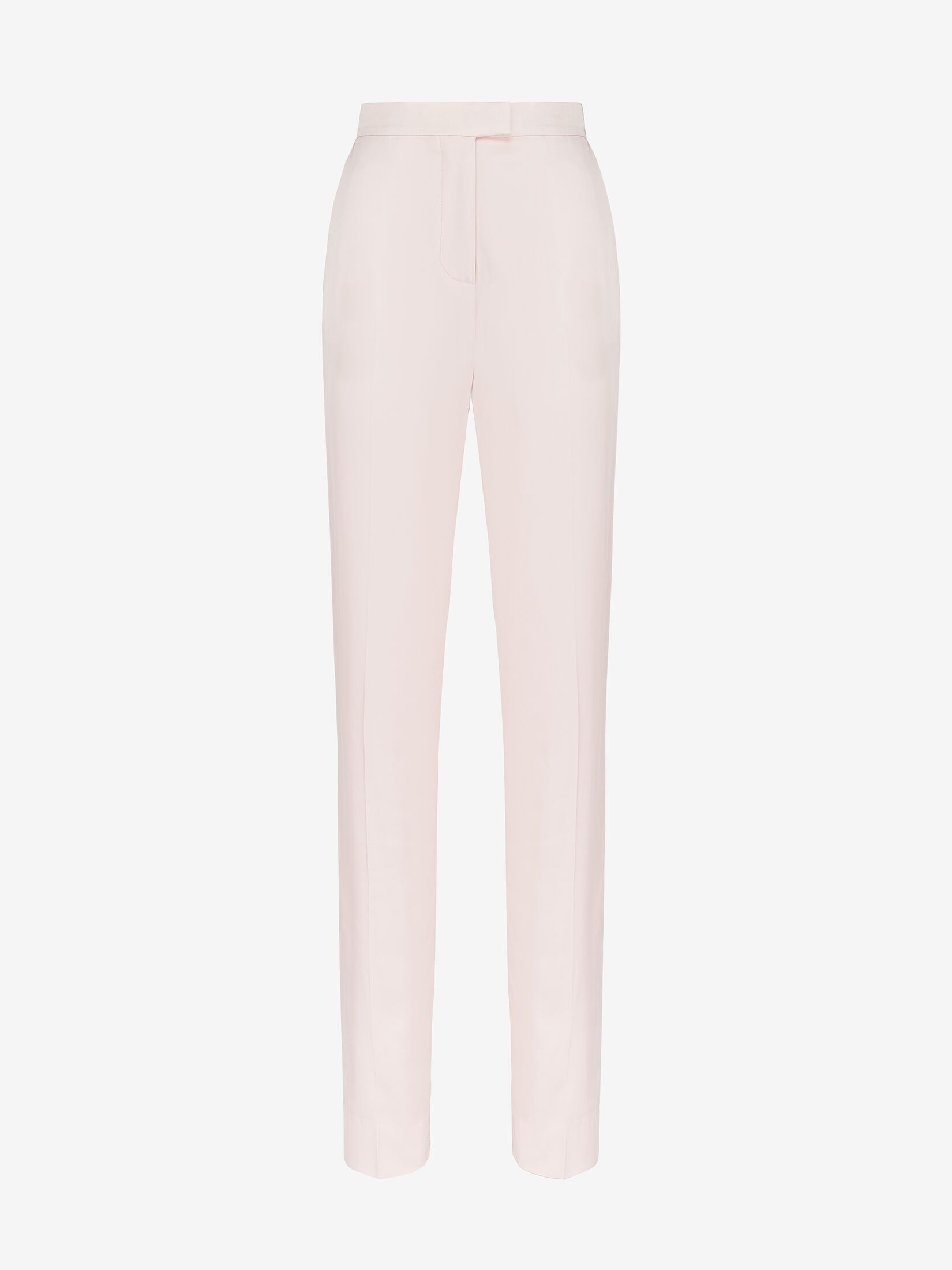 Women's High-waisted Cigarette Trousers in Venus Pink - 1
