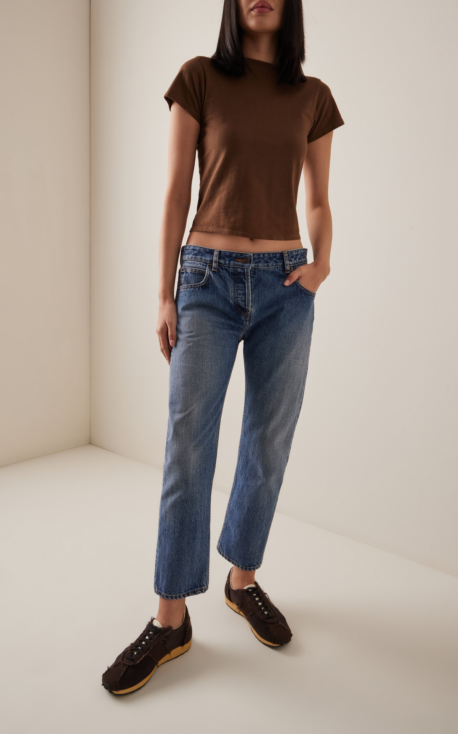 Riaco Rigid Mid-Rise Straight-Leg Jeans blue - 2