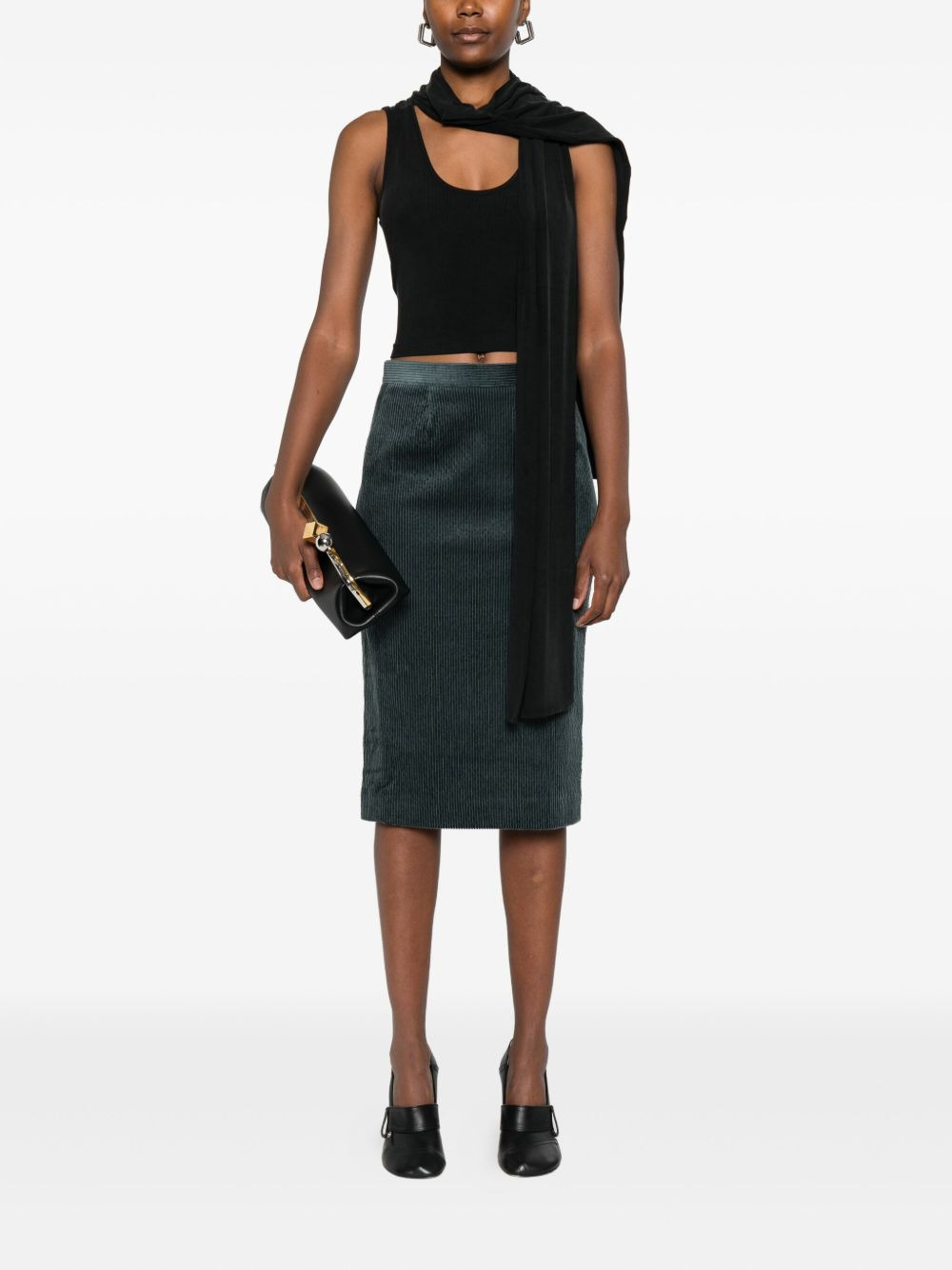 corduroy midi skirt - 2