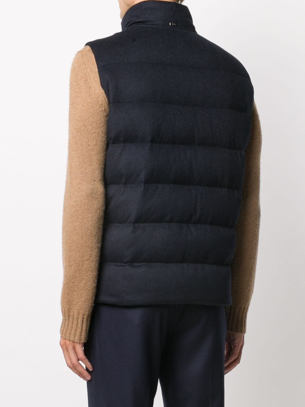 down-feather zip-up gilet - 4