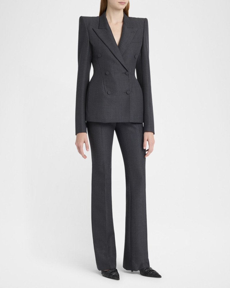 Alexander McQueen Low-Rise Check Bootcut Trousers outlook