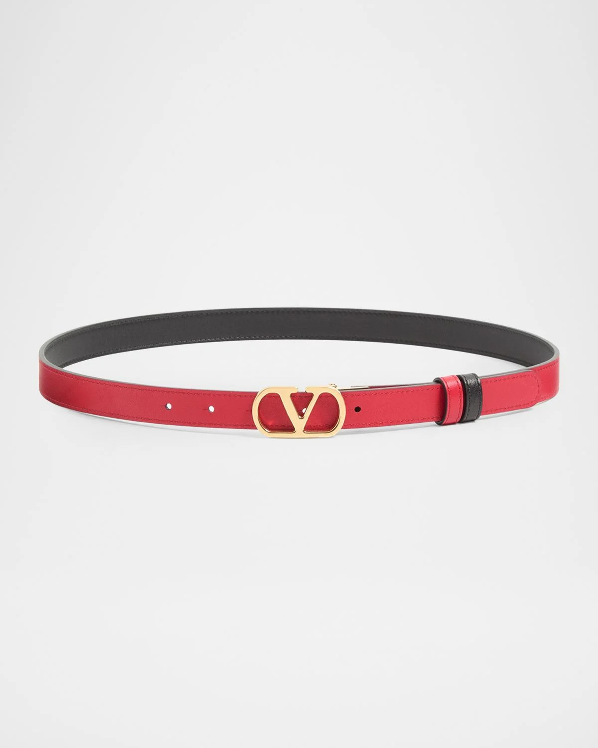 VLogo Signature Reversible Shiny Calfskin Belt 20MM - 1