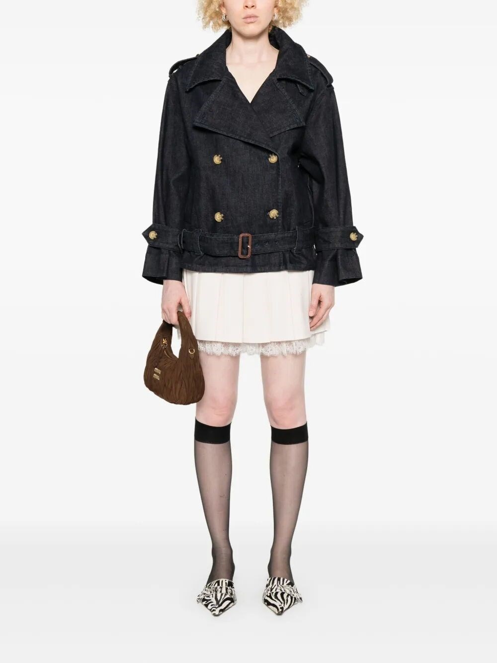 Denim Trench Jacket - 2
