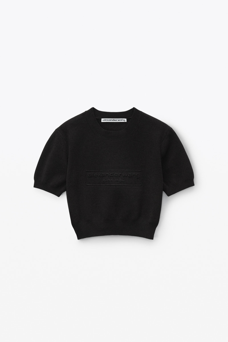 Logo-Embossed Ribbed Chenille Sweater 1