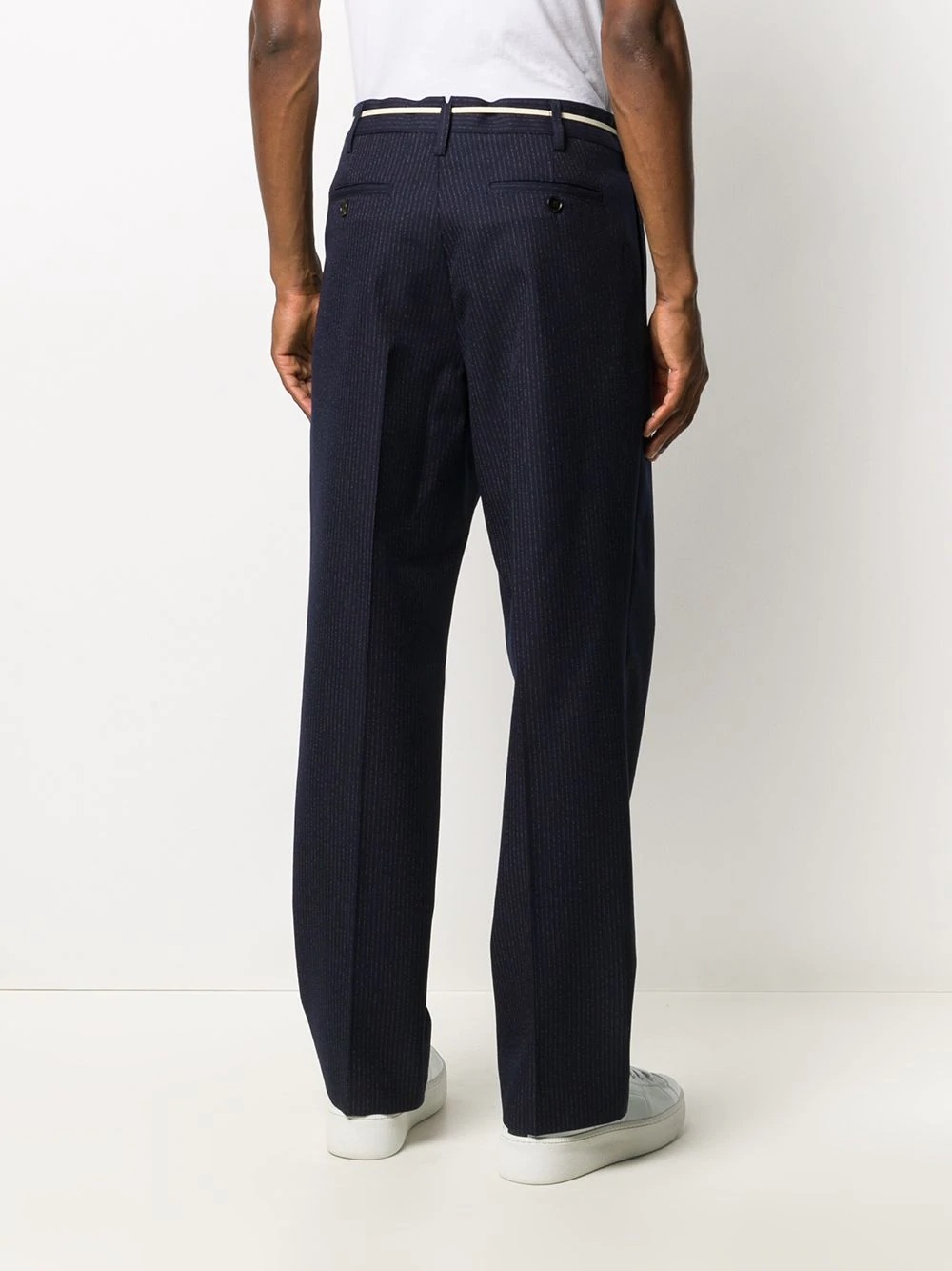 tailored straight-leg trousers - 4