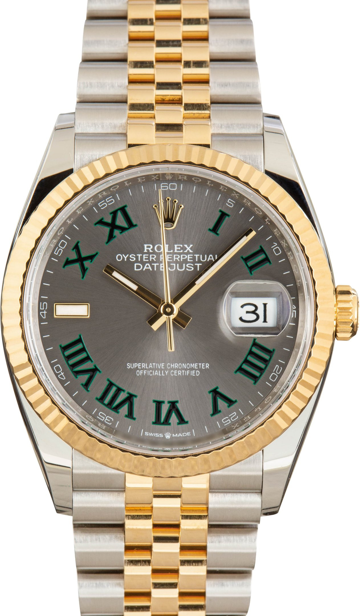 Pre-owned Rolex Datejust 36 ref 126233 Slate Wimbledon - 1
