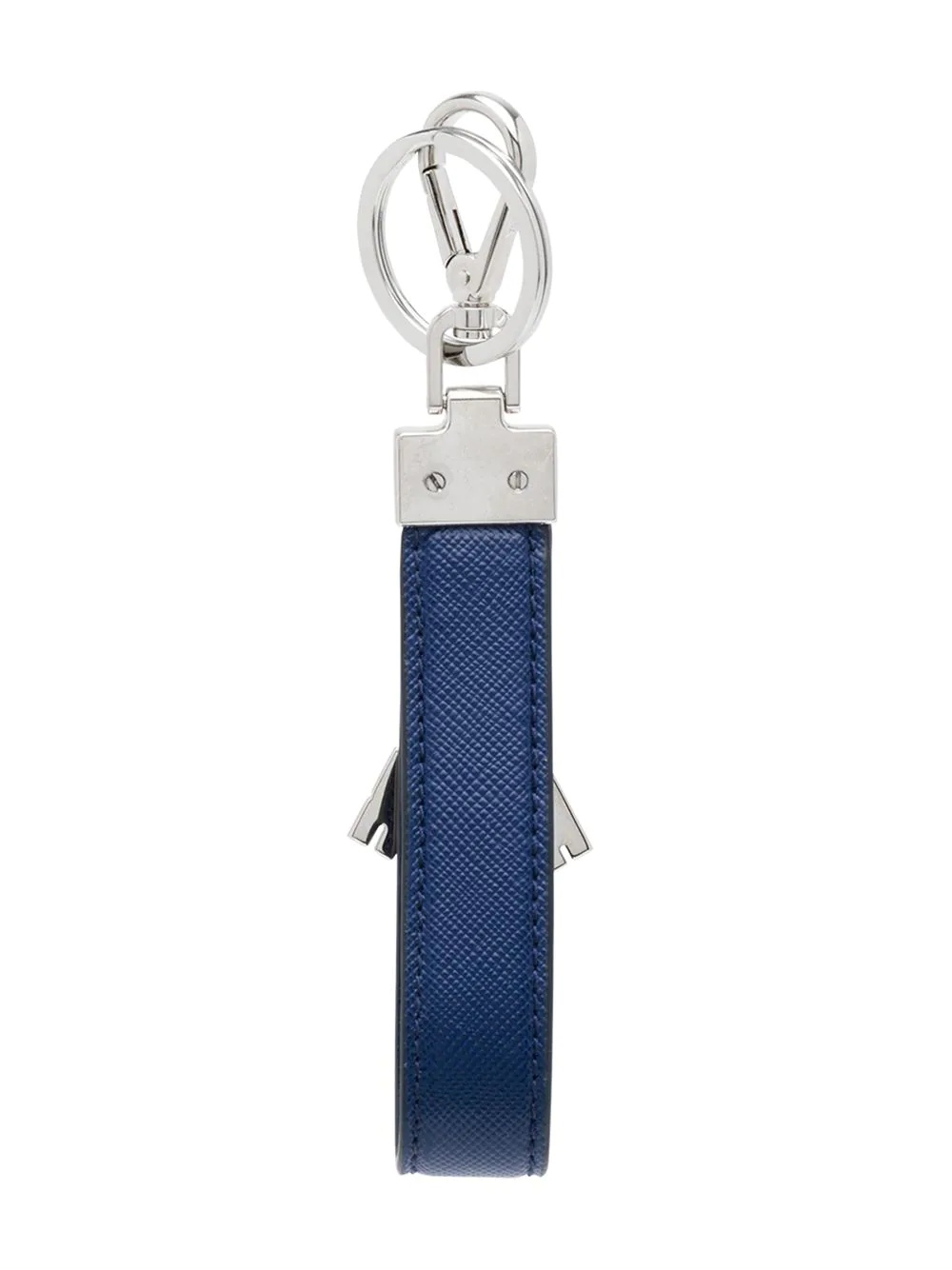 robot charm saffiano leather keyring - 3