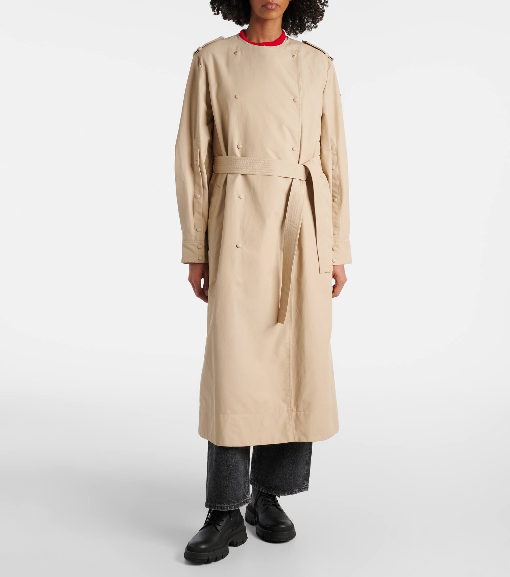 Gourdon cotton-blend trench coat - 7