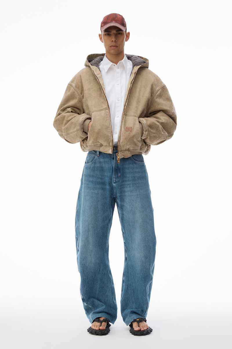 Alexander Wang Rounded Denim Jeans with Bonded Seams outlook