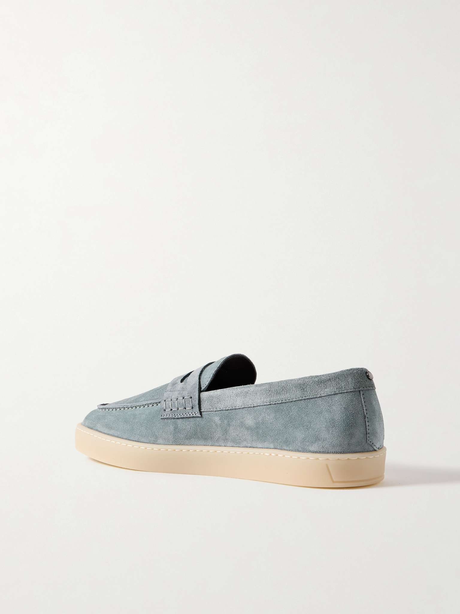 Suede Penny Loafers - 4