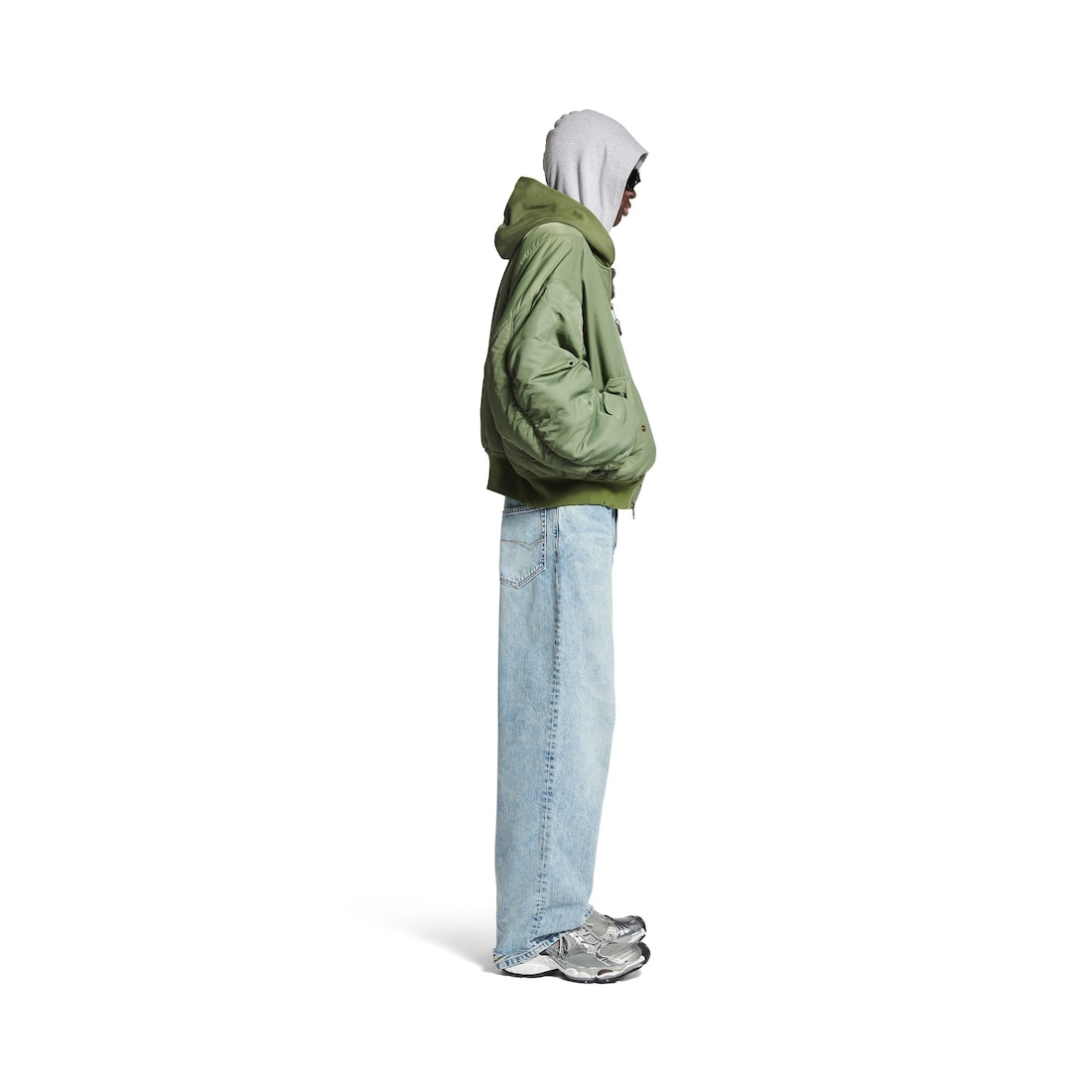 Baggy Pants  in Light Blue - 3