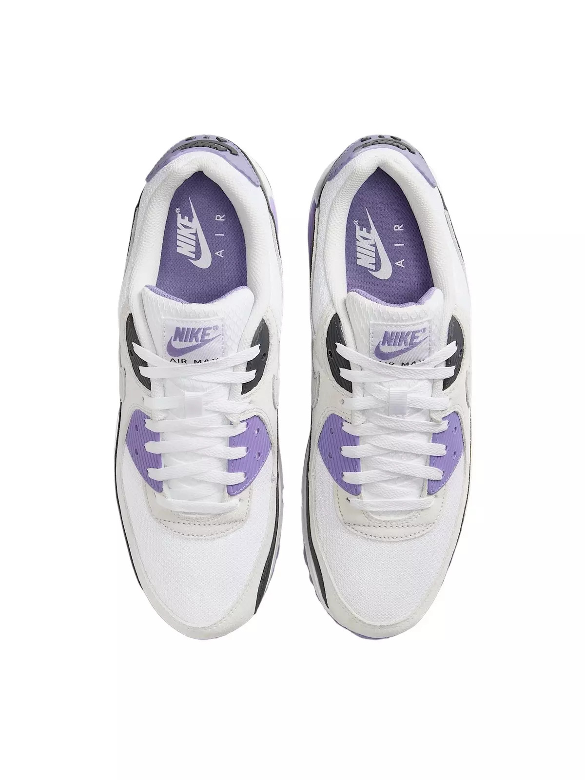 Air Max 90 "White/Dusty Amethyst/Photon Dust/Light Smoke Grey" Men's Shoe - 4