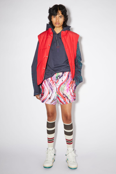 Acne Studios Marble swim shorts - Neon red outlook