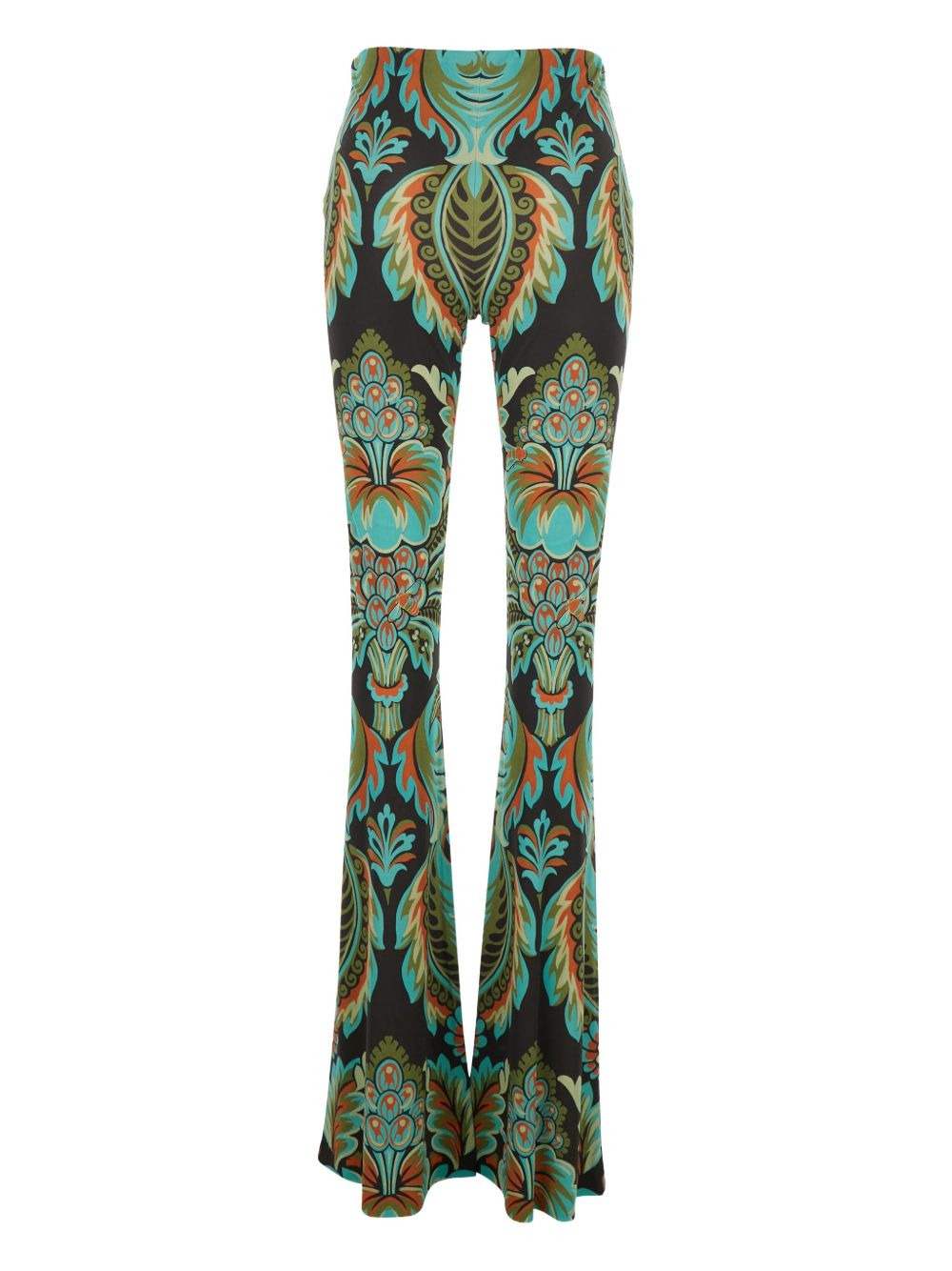 paisley-print flared trousers - 2