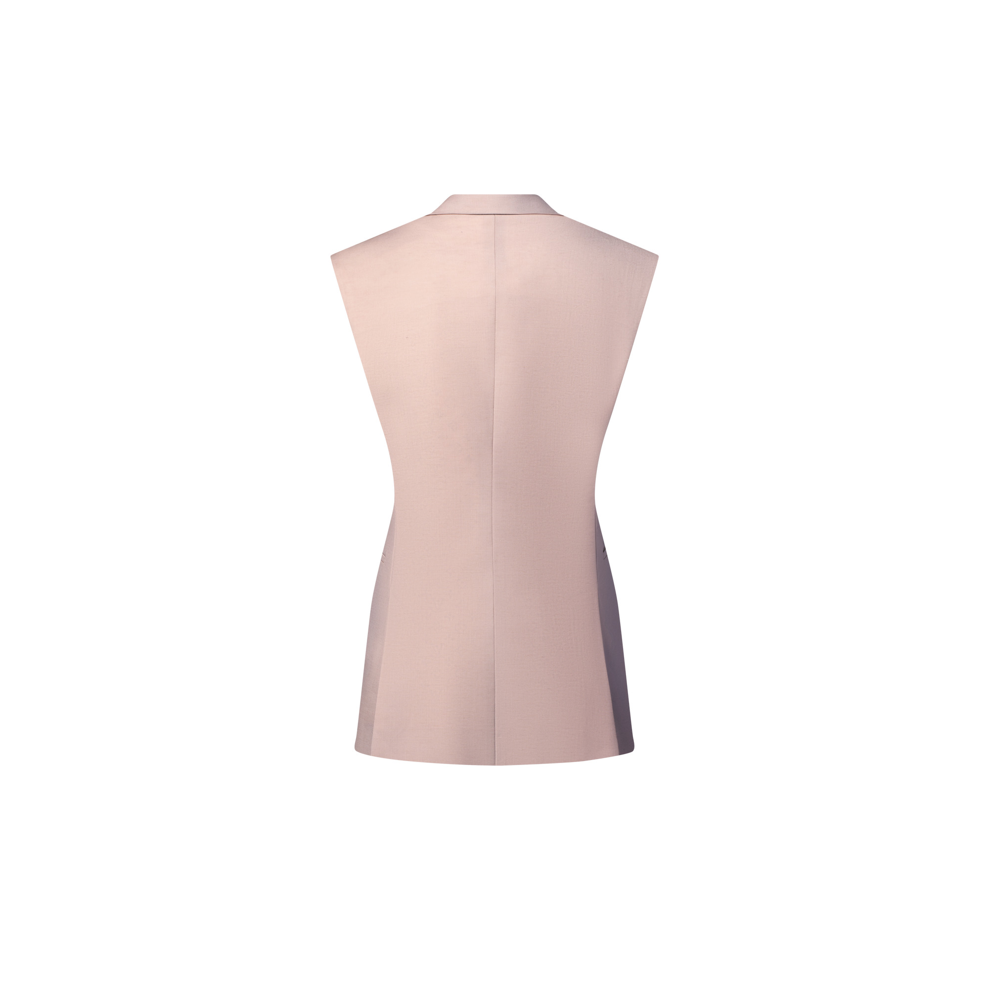 Monogram Accent Sleeveless Blazer - 3